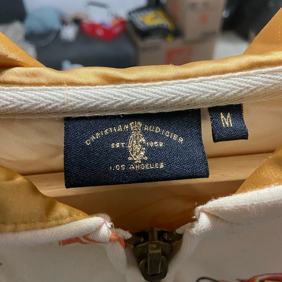 Authentic Christian Audigier "Charmed Life” Hoodie Rhinestones Men’s Size Medium - Picture 3 of 8